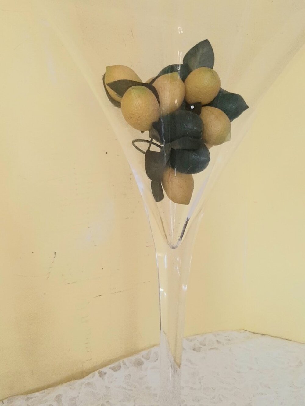 Giant Over Sized Martini Glass Centerpiece or Bar decor